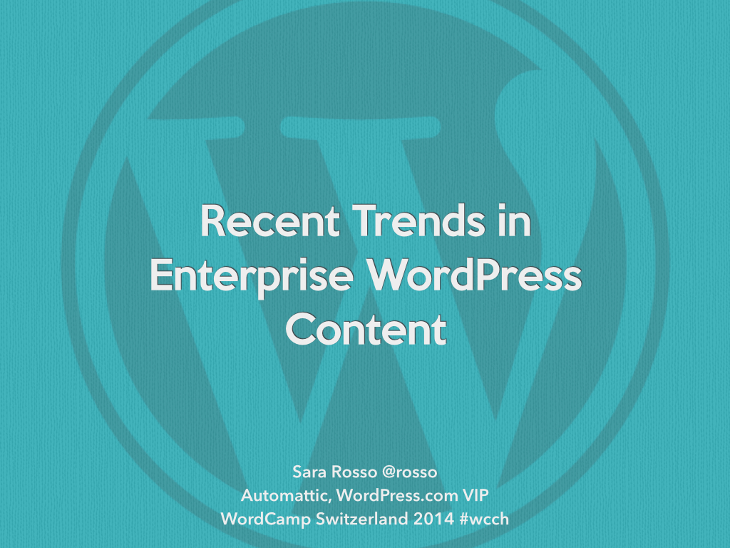Trends in Enterprise WordPress Content